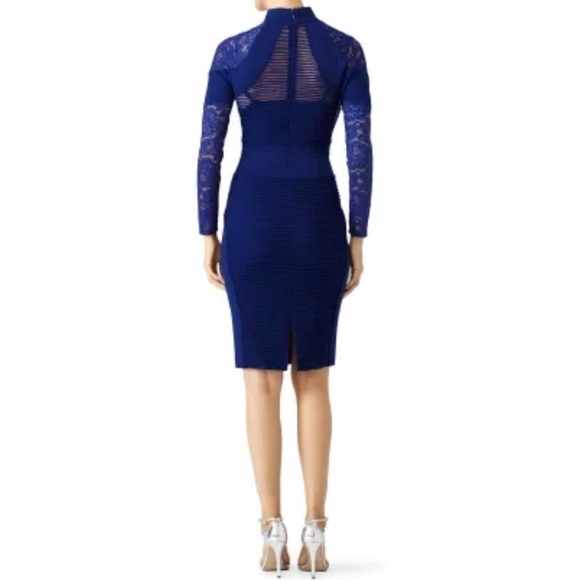 Tracy Reese Cobalt Triple Threat Mixed Media Dress size S - Picture 2 of 8